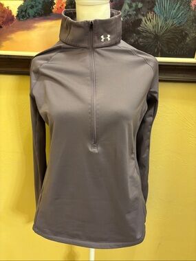 Under Armour Women's Half-Zip Performance Pullover - Charcoal Gray